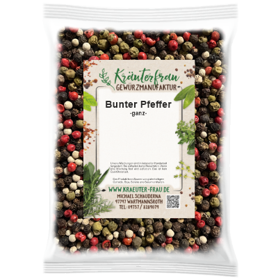 Bunter Pfeffer mit rosa Beeren, ganz - 95 g